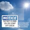 Signmission Do Not Climb On Or Jump Off Dock, 5 in W x Rectangle, Vinyl Decal OS-2PACK-NS-D-35-L-15421 - alternate 4
